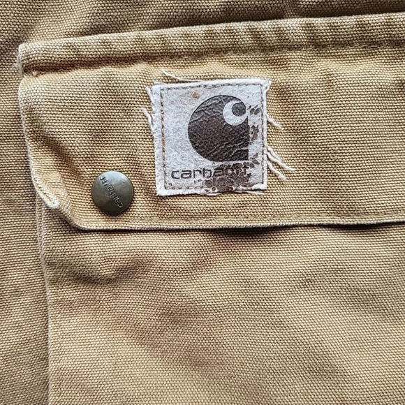 Vintage Carhartt Chore Jacket Men Large Blanket Lined Barn Work Duck Canvas - Picture 12 of 16